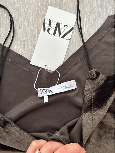 Zara kadife mini elbise - Görsel 3