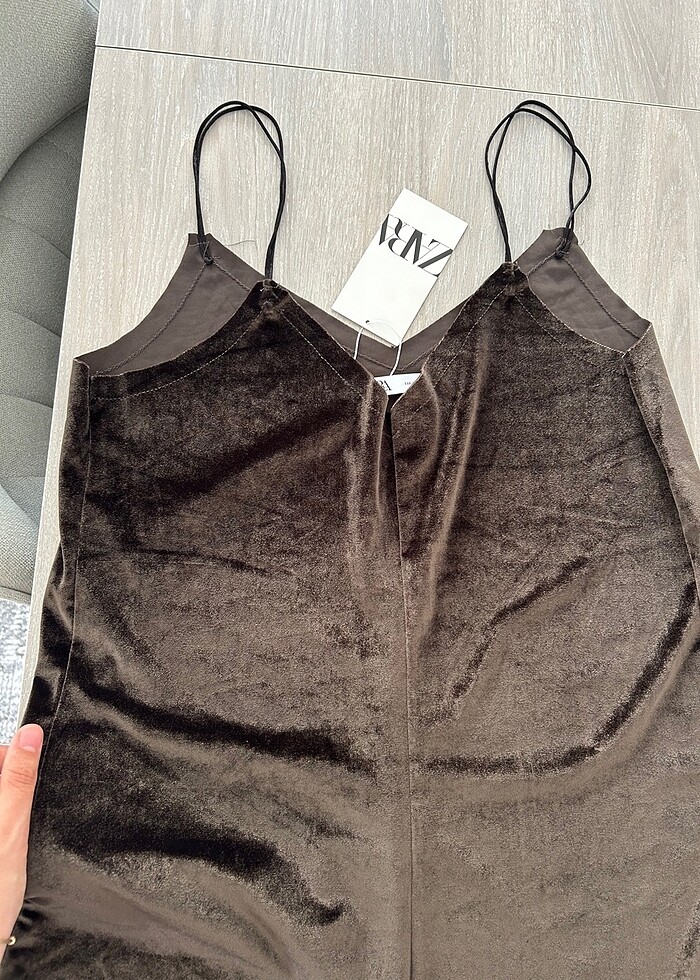 Zara kadife mini elbise - Görsel 2