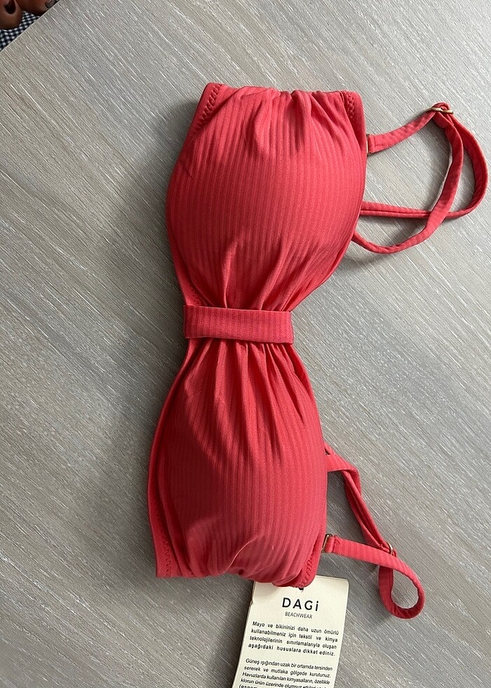 Safi straplez bikini üstü - Görsel 4