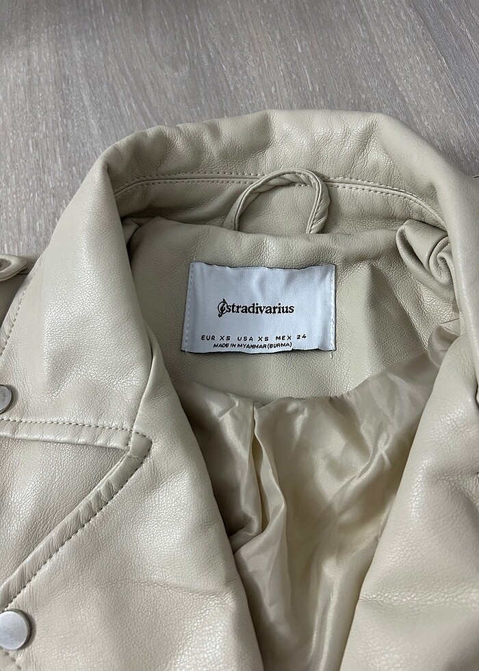 Oversize deri ceket - Görsel 3