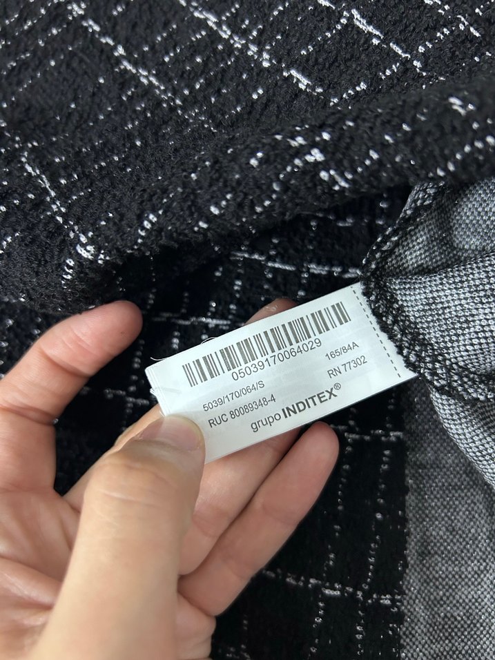 Çizgili Siyah Mini Elbise - Görsel 5