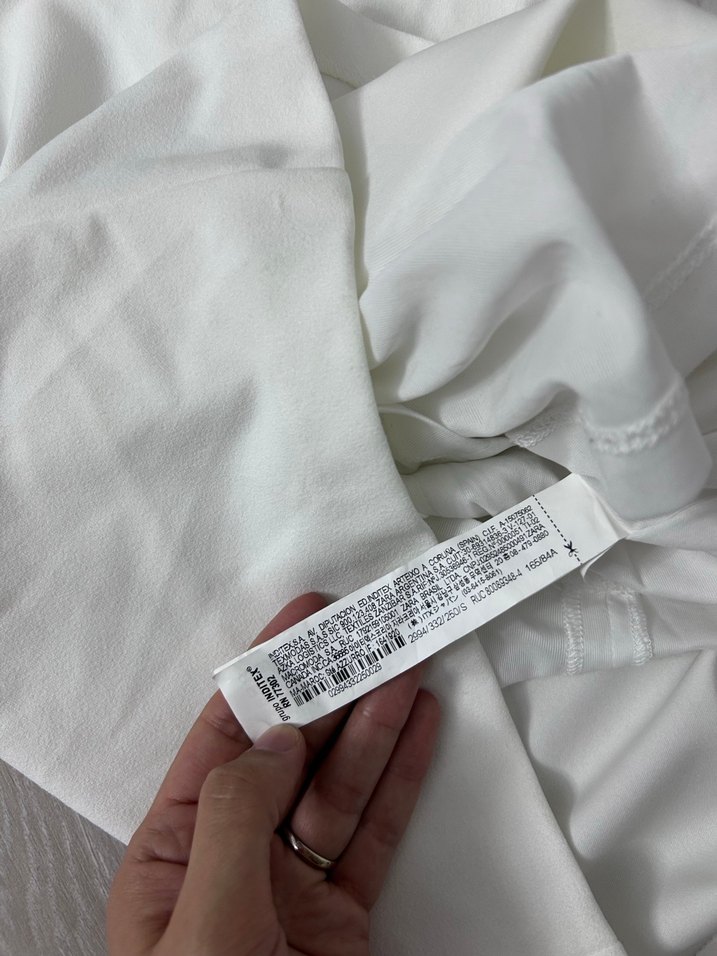 Beyaz V Yakalı Mini Elbise - Görsel 3