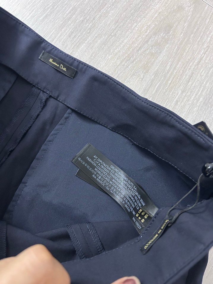 Kadın Mavi Normal Boylu Kumaş Pantolon - Görsel 5