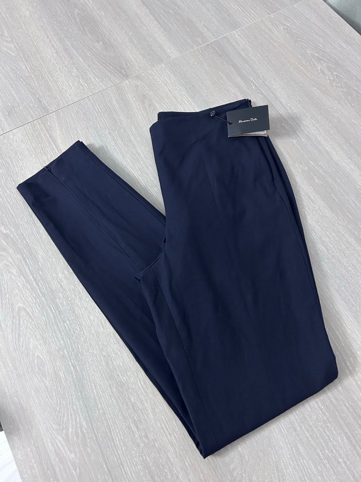 Kadın Mavi Normal Boylu Kumaş Pantolon - Görsel 2