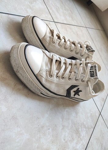 44 Beden beyaz Renk Converse Star Player 76 Premium Unisex Beyaz Sneaker