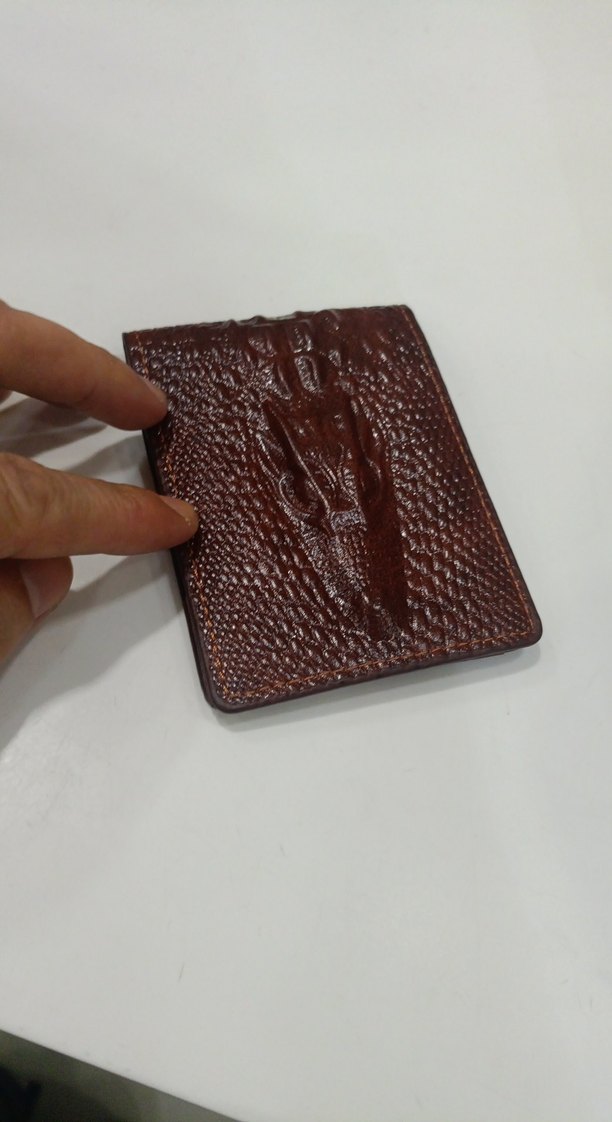 Kahverengi  Timsah Desenli Erkek Cüzdan - Görsel 2