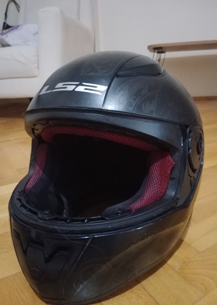 ls2 siyah kask rapid ll  - Görsel 2