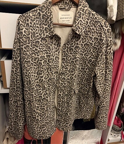 Stradivarius Stradivarius leopar ceket