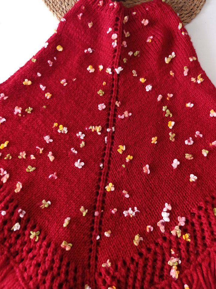 Kız Çocuk Örgü Panço - Görsel 2