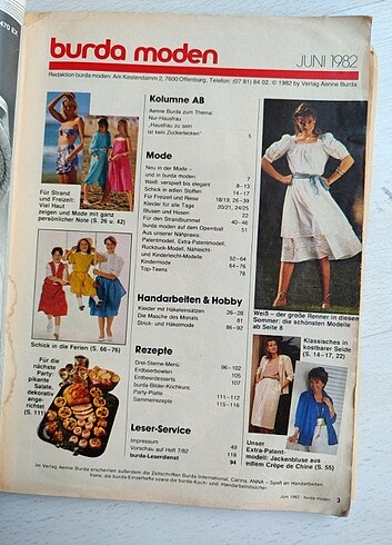  1982 burda dergisi