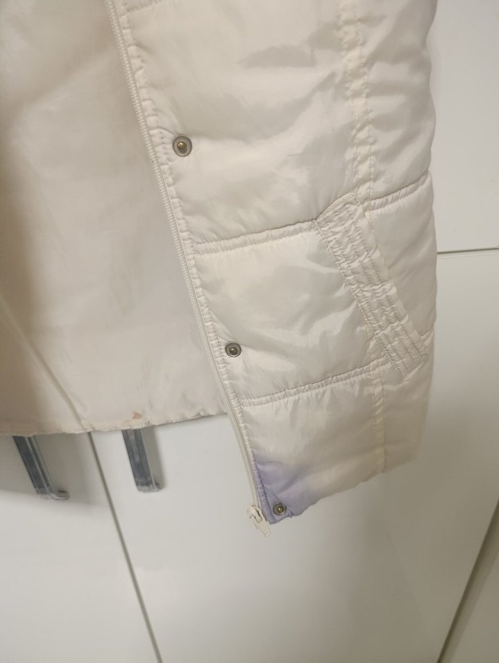 LCW Beyaz Kürklü Midi Yelek - Görsel 2