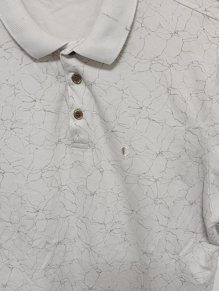 Erkek Beyaz Desenli Tişört - Görsel 3