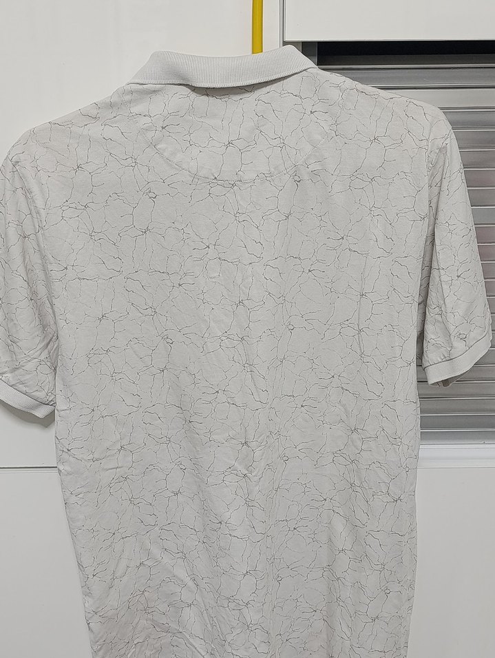 Erkek Beyaz Desenli Tişört - Görsel 4