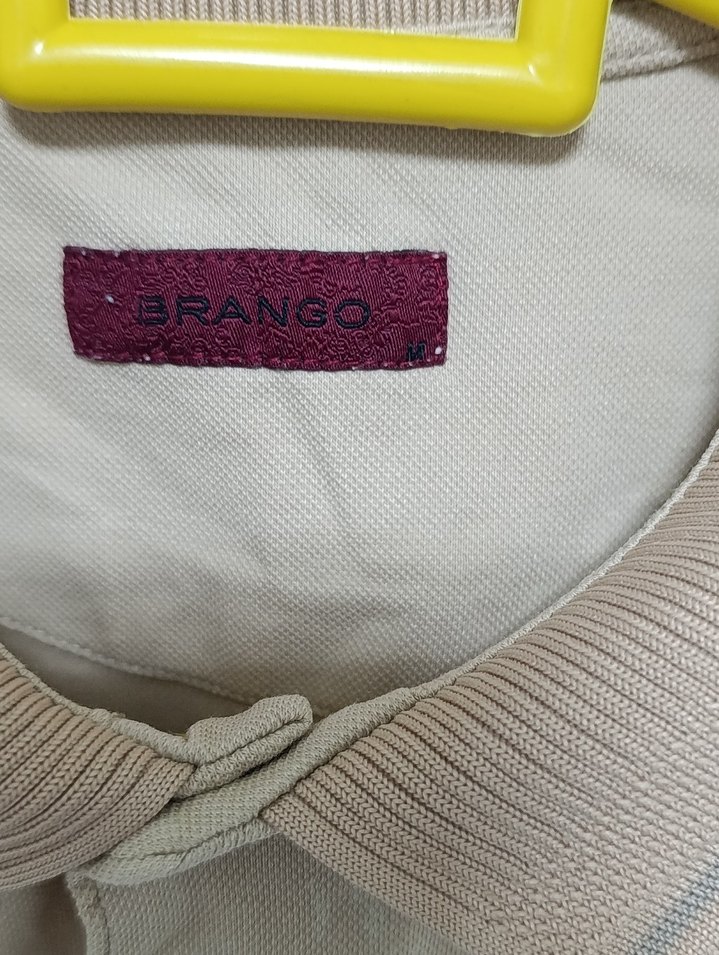 Bej Desenli Kısa Kollu erkek Tişört - Görsel 2