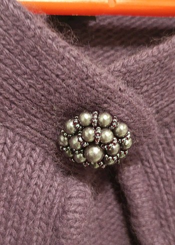 Kız Çocuk Mor Triko Bolero - Görsel 3