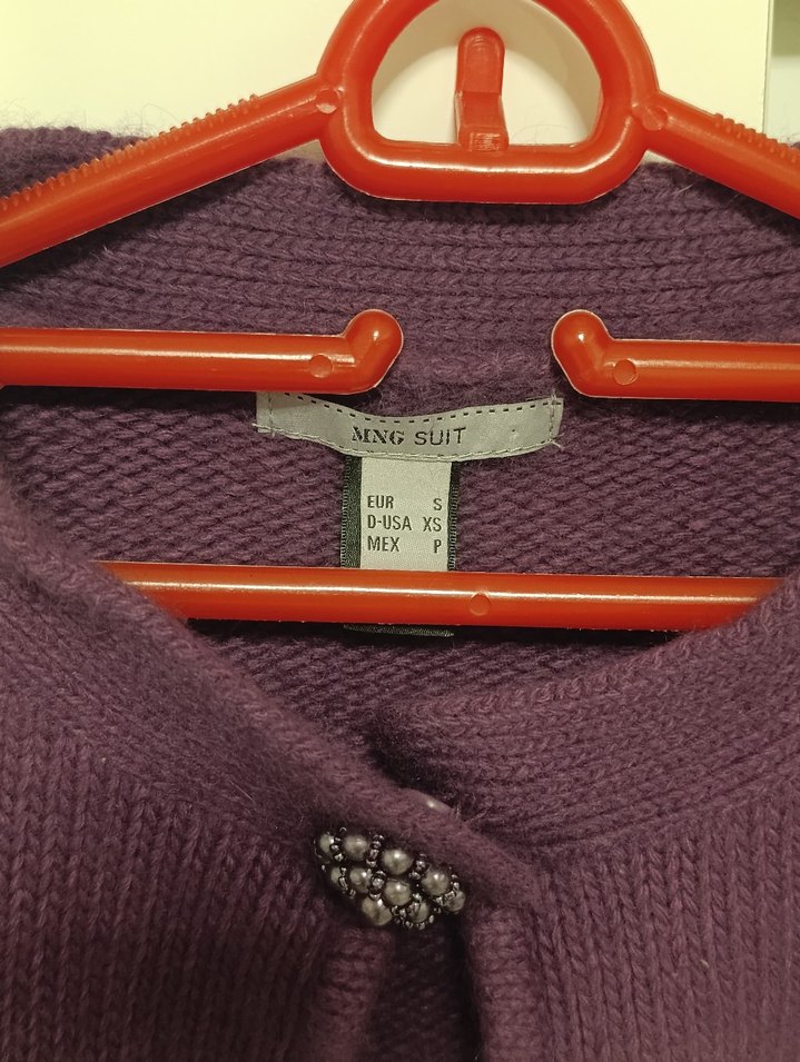 Kız Çocuk Mor Triko Bolero - Görsel 2