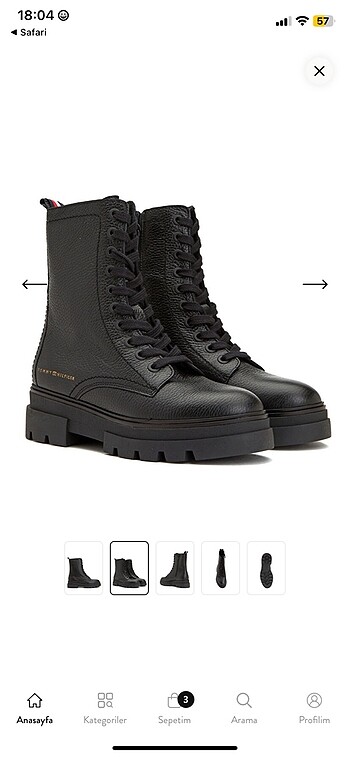 38 Beden siyah Renk Tommy Hilfiger