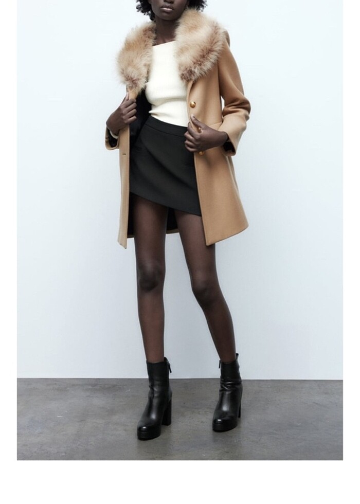 Zara Kaşe Kaban Zara Kaban 20 İndirimli Gardrops