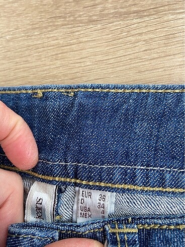 36 Beden lacivert Renk Mango Mini Kot Şort