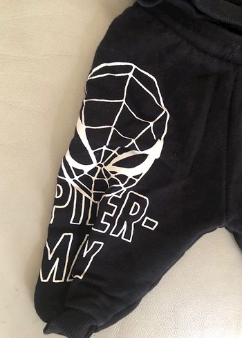 Zara Erkek Çocuk Siyah Baskılı Sweatshirt ve Eşofman