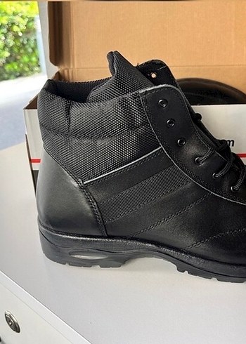 Siyah Bağcıklı Erkek Biker Bot - Görsel 2