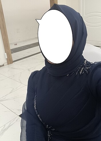 40 Beden lacivert Renk Abiye
