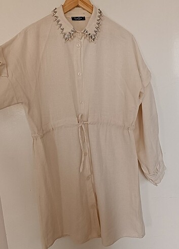 xl Beden camel Renk Gömlek(taşlı)