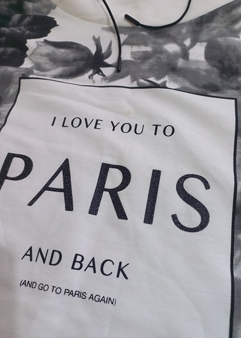 Paris Baskılı Uzun Kollu Kadın Tişört - Görsel 2