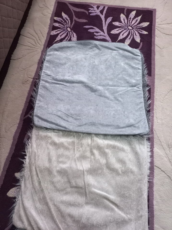 Bohem Gri Peluş Dekoratif Yastık Kılıfı - Görsel 2