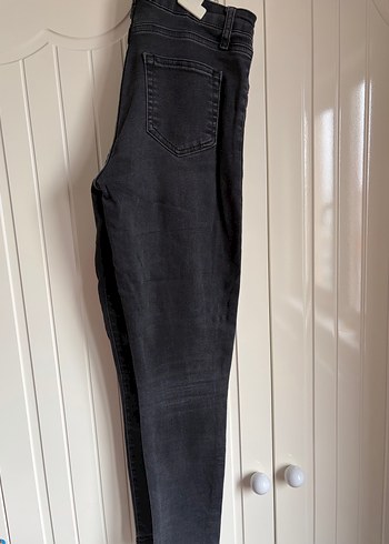 Siyah Kadın Normal Boy Dar Kesim Denim Jean - Görsel 2