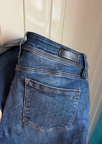 Kadın Mavi Slim Fit Midi Boy Kot Pantolon - Görsel 2