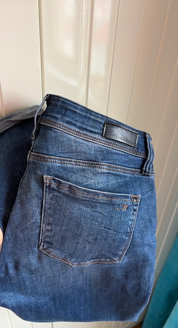 Kadın Mavi Slim Fit Midi Boy Kot Pantolon - Görsel 2