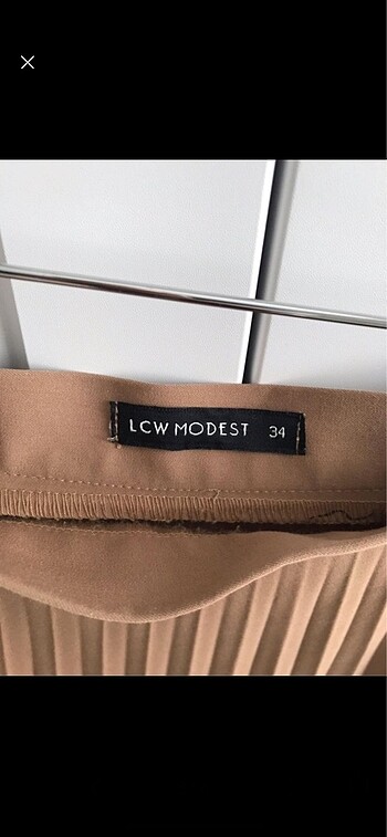 34 Beden Camel pilise etek