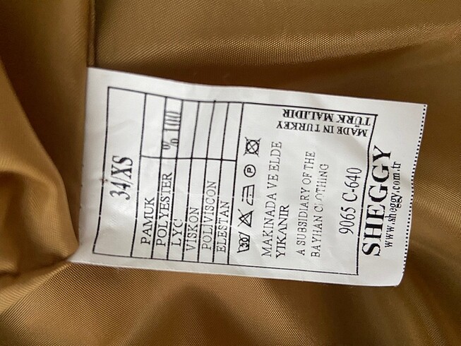 xs Beden Trençkot