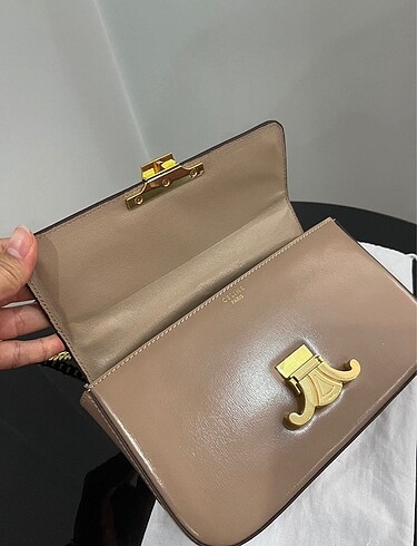 Beden camel Renk Celine chain shoulder
