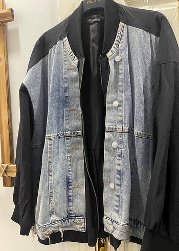 Trendyol milla Bomber denim Ceket - Görsel 7