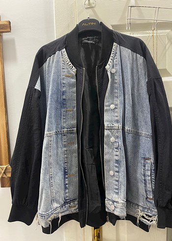 Trendyol milla Bomber denim Ceket - Görsel 3