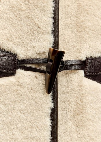 Zara suni kürklü kaban - Görsel 7