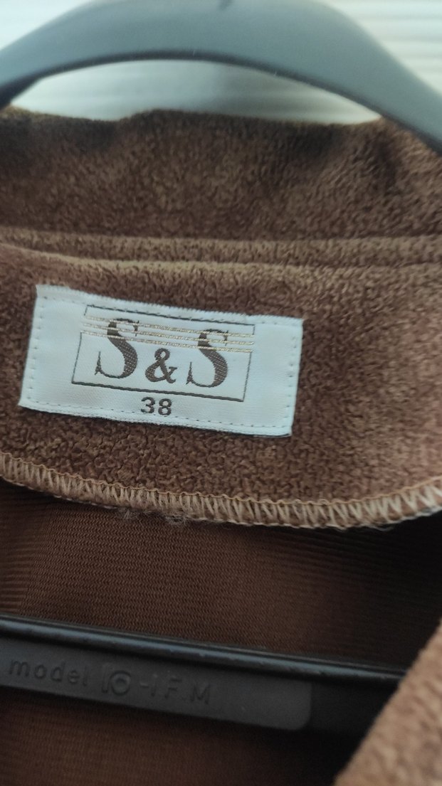 Düğmeli Kahverengi Süet Midi Kadın Kaban - Görsel 3