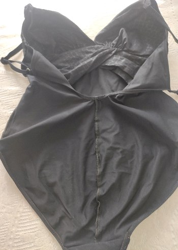 Siyah Strappy Kadın Mayo - Görsel 7