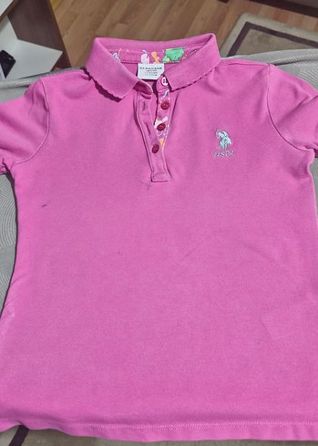 U.S Polo Assn. U.S. Polo Assn. Kız Çocuk Pembe Polo Tişört