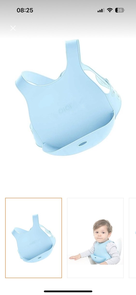 OiOi Mavi Silikon Mama Önlüğü - Görsel 2
