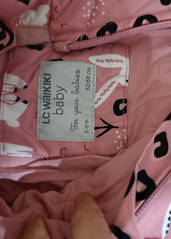 LC Waikiki Bebek astronot mont Pembe Desenli - Görsel 2