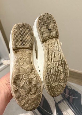 Beyaz Fiyonk Detaylı Kız Çocuk Babet - Görsel 4