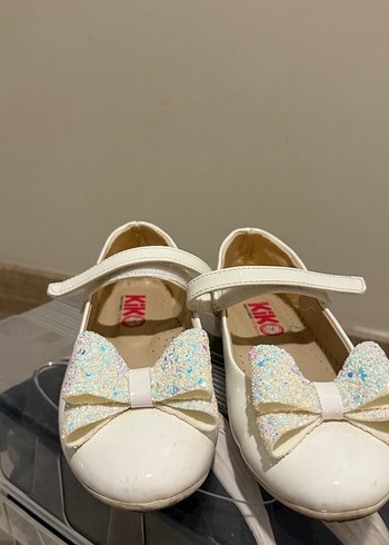 Beyaz Fiyonk Detaylı Kız Çocuk Babet - Görsel 3