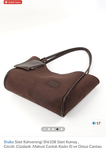 Shaka Kahverengi Süet Kadın Çanta - Görsel 7