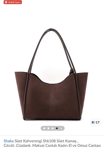 Shaka Kahverengi Süet Kadın Çanta - Görsel 6