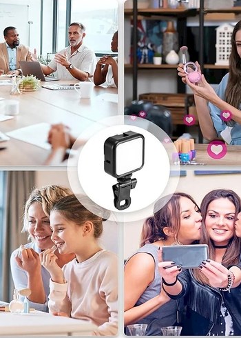 Siyah Işıklı led lamba selfie - Görsel 5