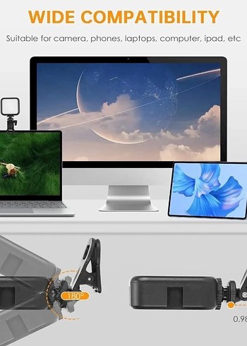 Siyah Işıklı led lamba selfie - Görsel 2