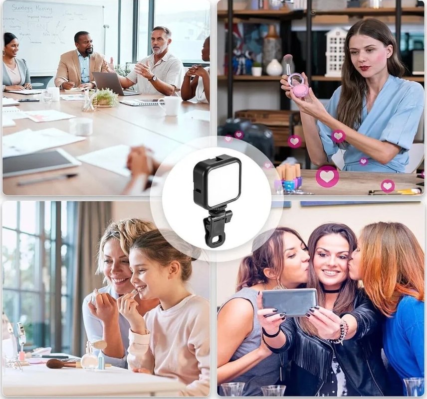 Siyah Işıklı led lamba selfie - Görsel 5